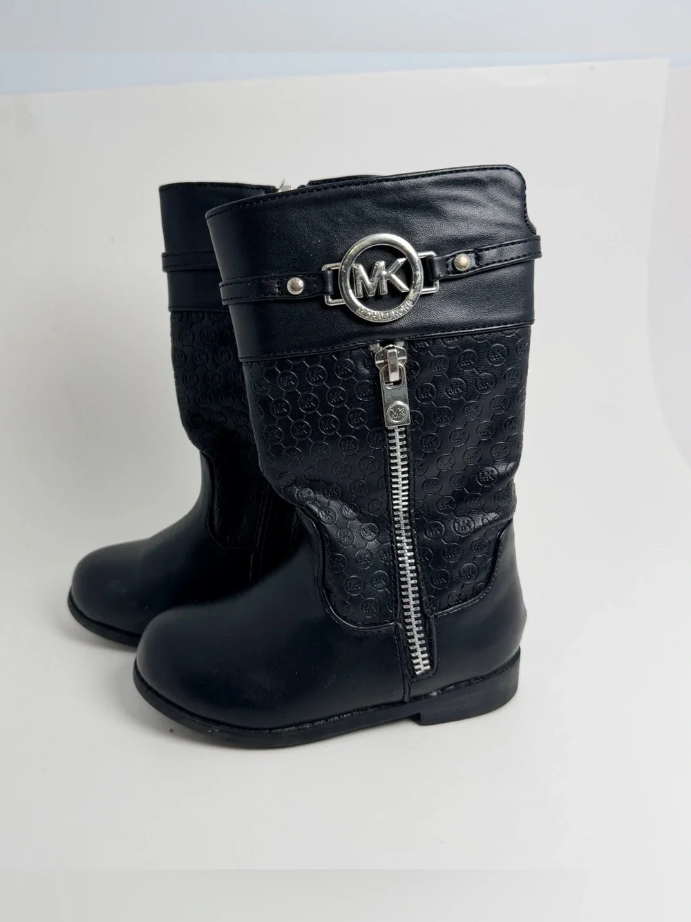 Michael Kors Black Kids Logo Mid-Calf Boots
